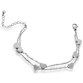 Srdíčkový náramek z oceli Troli