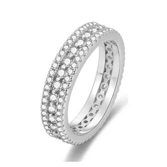 Stříbrný prsten se zirkony AGG325 Beneto / Obvod: 54 mm - 54 mm