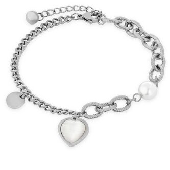 Slušivý ocelový náramek s přívěsky Troli