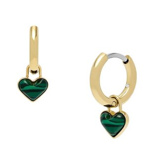 Pozlacené kruhové náušnice 2v1 Modern Meadows JF04859710 Fossil