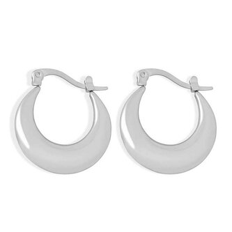 Půvabné kruhové náušnice z oceli VAAXF1180S Troli