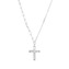 Stylový stříbrný náhrdelník Kříž se zirkony 12100.1 crystal Evolution Group