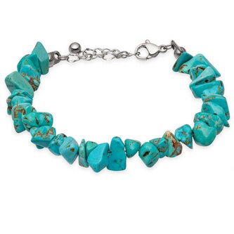 Moderní korálkový náramek z tyrkysu VSB0107S-SS Troli