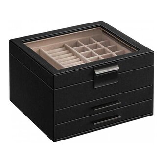 Černá šperkovnice na šperky Troli