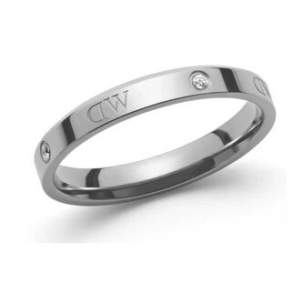 Originální ocelový prsten s krystaly Classic Lumine DW0040023 Daniel Wellington / Obvod: 66 mm - 66 mm