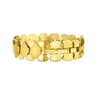Moderní pozlacený náramek pro ženy Hexagonia TJ3634 Breil