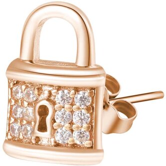 Bronzová single náušnice Zámek Storie RZO027 Rosato