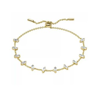 Elegantní pozlacený náramek z mosazi Hazel JOA00719710 Fossil