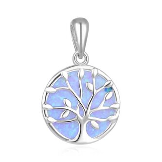 Stříbrný přívěsek s opálem Strom života AGH131L Beneto
