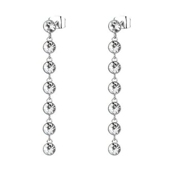 Dlouhé třpytivé náušnice s krystaly Symphonia BYM145 Brosway