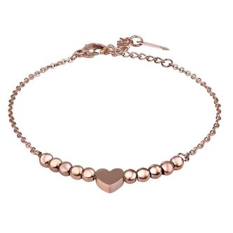 Krásný bronzový řetízek se srdíčkem SW-WC109/1 Troli