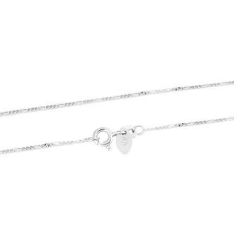 Elegantní stříbrný řetízek Figaro AGS1420 CH Beneto Exclusive / Délka: 40 cm