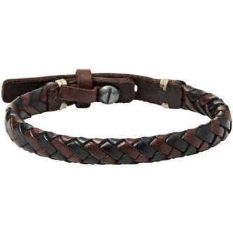 Kožený vintage náramek JA5932716 Fossil