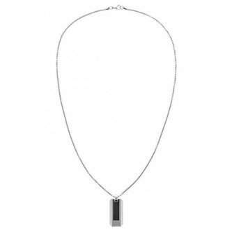 Elegantní ocelový náhrdelník s vojenskou známkou 2790354 Tommy Hilfiger