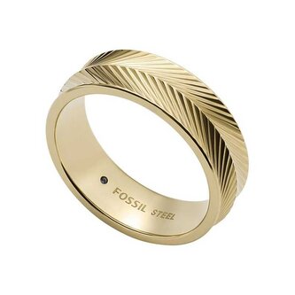 Elegantní pozlacený prsten Harlow JF04118710 Fossil / Obvod: 60 mm - 60 mm