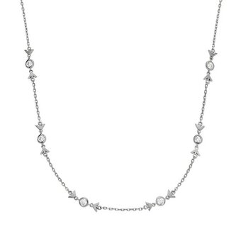 Fashion stříbrný náhrdelník se zirkony EG3615040 Emporio Armani