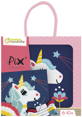 Zestaw do haftu krzyżykowego Jednorożec, Avenue Mandarine