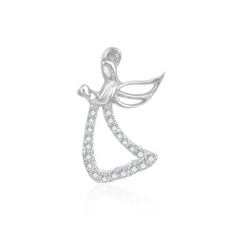 Stříbrný přívěsek se zirkony Andílek AGH677 Beneto