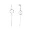 Dlouhé stříbrné náušnice se zirkony AGUP1981 Beneto