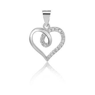 Stříbrný srdíčkový přívěsek AGH95 Beneto
