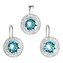 Sada á la Kate Middleton 39107.3 light turquoise (náušnice, přívěsek) Evolution Group