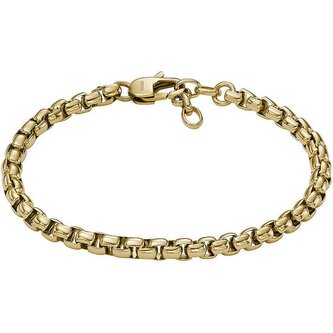 Stylový pánský pozlacený náramek JF04561710 Fossil