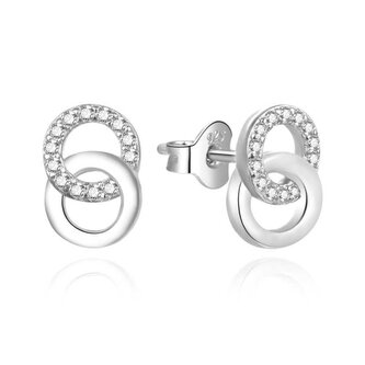 Krásné stříbrné náušnice se zirkony AGUP3480 Agato