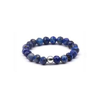 Korálkový prsten s lazuritem POL-R02 Agato / Obvod: 53 mm - 53 mm