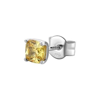 Stylová stříbrná single náušnice Fancy Energy Yellow FEY06 Brosway