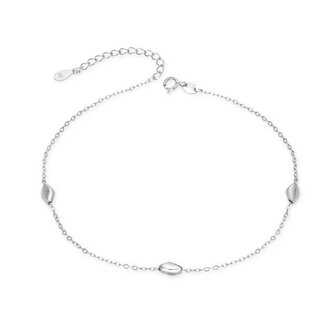 Stříbrný řetízek na nohu s ozdobami AGN51/27 Agato