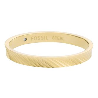 Moderní pozlacený prsten Harlow JF04756710 Fossil / Obvod: 57 mm - 57 mm