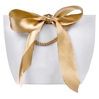 Dárková taška se zlatou stuhou M Troli