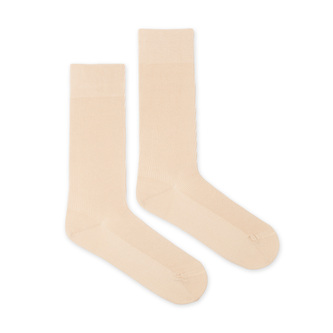 Ponožky Žebro tenké béžové Béžové M (39-42)