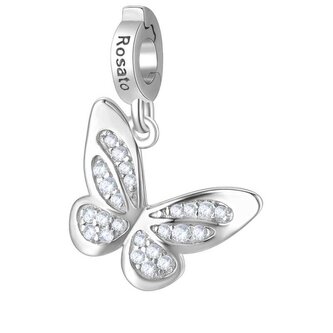 Hravý stříbrný přívěsek Motýlek Storie RZ180R Rosato