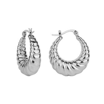 Elegantní kruhové náušnice z oceli Troli