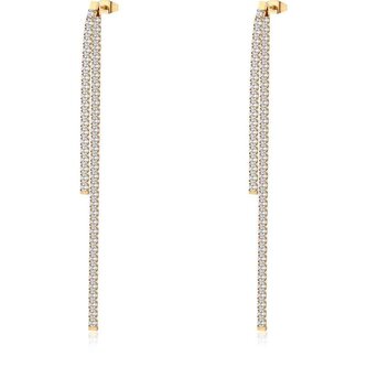 Nepřehlédnutelné náušnice s čirými zirkony Desidery BEIE004 Brosway