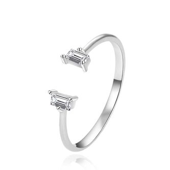 Moderní otevřený prsten ze stříbra AGT-R56W Agato / Obvod: 62 mm - 62 mm