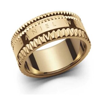 Nepřehlédnutelný pozlacený prsten Elevation DW0040026 Daniel Wellington / Obvod: 54 mm - 54 mm