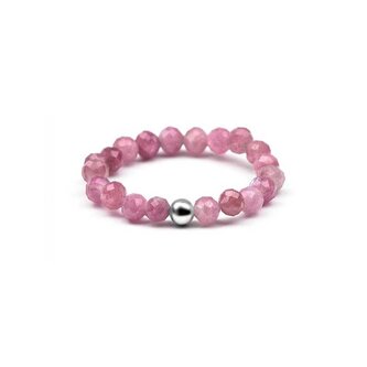 Minerální prsten s růžovým turmalnínem POL-R19 Agato / Obvod: 60 mm - 60 mm