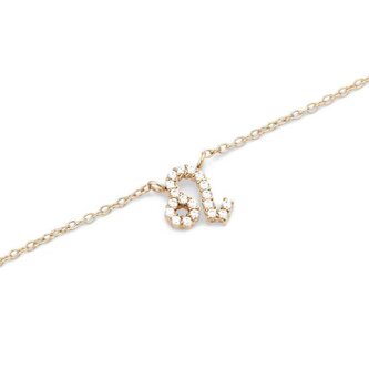 Stylový pozlacený náhrdelník znamení Lev Crystal Zodiac DW00400923 Daniel Wellington