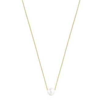 Elegantní pozlacený náhrdelník s perlou Gloss 111232560 Tous