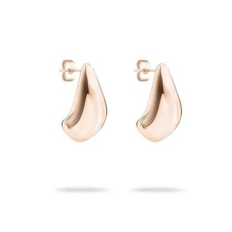 Pozlacené náušnice z oceli Organic Shapes Tear Drop TJ-0602-E-22 Tamaris