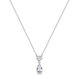 Půvabný náhrdelník ze stříbra Infinite White Fancy FIW113 Brosway