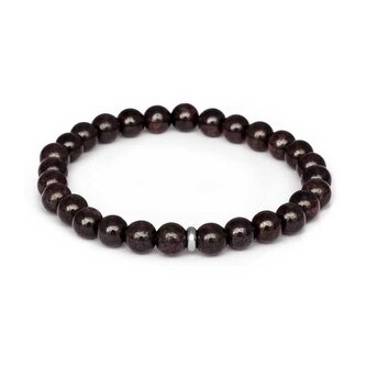 Korálkový náramek z granátu MINK154/17 Agato