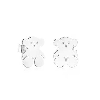Hravé stříbrné náušnice s medvídkem Sweet Dolls 211142070 Tous