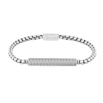 Pánský náramek z oceli Kostka/Venezia PJ.2647BSS-01 Police / Délka: 20 cm