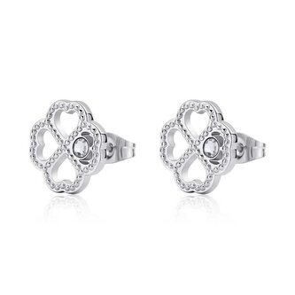 Ocelové náušnice Čtyřlístek Lucky Light SKT51 S Agapo