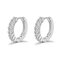 Kruhové stříbrné náušnice AGU1152 Beneto