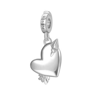 Půvabný stříbrný přívěsek Srdce Storie RZ156R Rosato