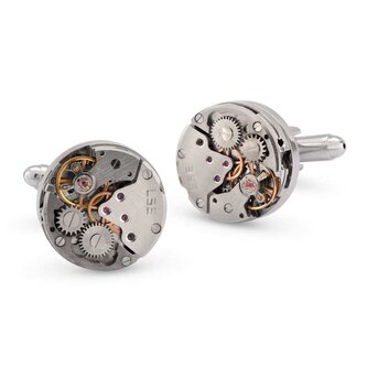 Módní manžetové knoflíčky hodinový stroj KS-218 Troli